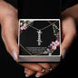 Stylist Multi-Vertical Name Necklace | Polished Stainless Steel | 18k Yellow Gold Finish| Adjustable Cable Chain
