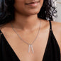 Stylist Multi-Vertical Name Necklace | Polished Stainless Steel | 18k Yellow Gold Finish| Adjustable Cable Chain