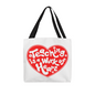 Teaching Is A Work Of Heart Tote Bag | Gift For Teacher | Teacher Appreciation Gift | Back To School Supply Tote Bag