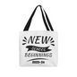 New School Beginnings Tote Bag | First Day Of School Tote | Welcome Back To School Tote | Teacher Appreciation Tote