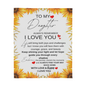 More Than a Blanket-It's a Memory | To My Daughter With Love Blanket | A Keepsake of Love & Strength Blanket