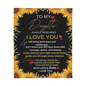 To My Daughter Blanket | Daughter Keepsake Blanket | I Love You Daughter Blanket