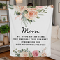 Wrapped in Love: A Snuggle from Our Hearts to Yours, Mom Blanket | Forever Loved, Always Wrapped in Us — Just for You, Mom Blanket | To the Mom Who Means Everything — A Blanket Full of Love