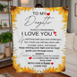 More Than a Blanket-It's a Memory | To My Daughter With Love Blanket | A Keepsake of Love & Strength Blanket