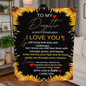 To My Daughter Blanket | Daughter Keepsake Blanket | I Love You Daughter Blanket