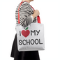 I Love My School Tote Bag | First Day Of School Tote | Support My School Tote