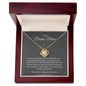 To My Bonus Mom | Love Knot Necklace | Thank You For Loving Me As Your Own