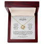 To My Amazing Daughter | Love Knot Necklace | I Love You Now And Forever