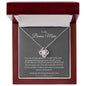 To My Bonus Mom | Love Knot Necklace | Thank You For Loving Me As Your Own