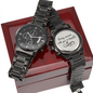 Perfect Personalized Stainless Steel Watch for Husbands, Dads, Brothers, Uncles, Grandfathers, & Boyfriend