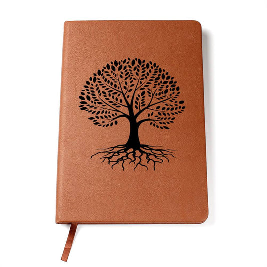 Graphic Leather Journal | Reflection | Gratitude | Experiences | Self-Discovery | Heritage