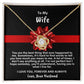 To My Wife | Love Knot Necklace | Merry Christmas