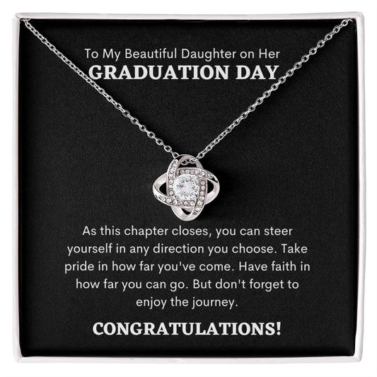 Graduation Day |  To My Beautiful Daughter | Love Knot Necklace