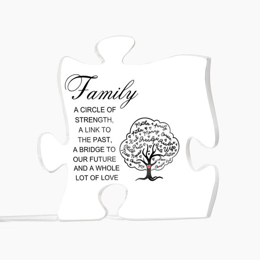 Family Gift | Acrylic Puzzle Plaque