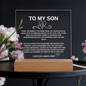 Personalized Gift for My Son | Heartfelt Gift for My Son | Just Because Gift for My Son From Mom | LED Acrylic Plaque for My Son