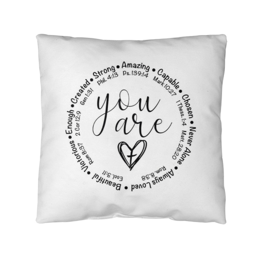 More Than a Pillow — A Daily Reminder That You Were Created for Greatness / Versatile Indoor/Outdoor Decorative Pillow / Luxurious Soft Pillow / Pillow Gift for Any Occasion