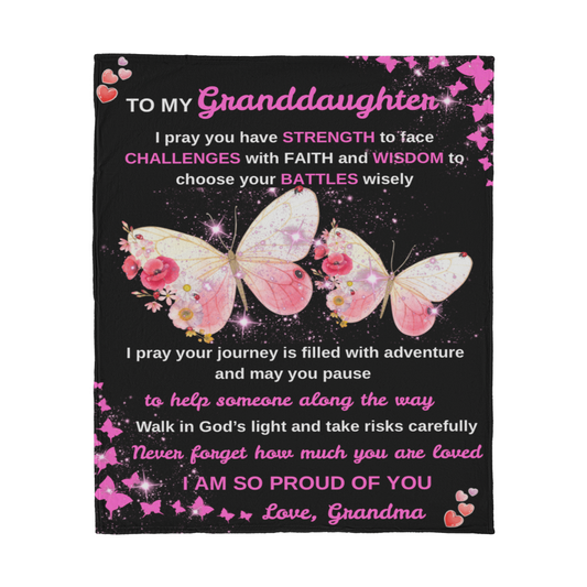 To My Granddaughter: A Prayer of Strength, Faith & Love from Grandma | More Than A Gif...A Prayer Blanket She'll Cherish Always