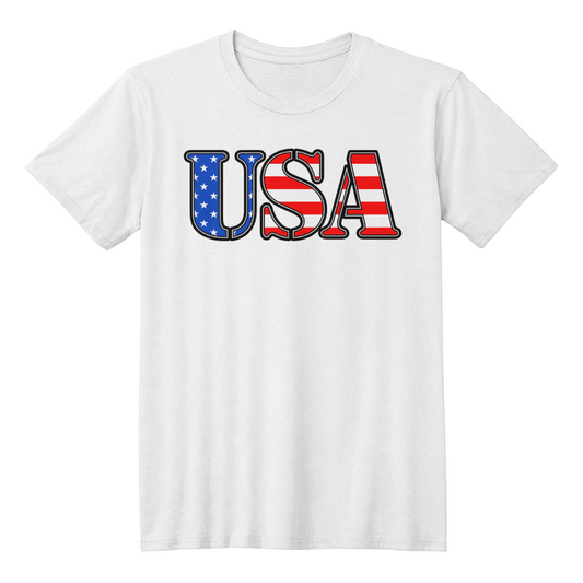 USA Freedom Forever T-Shirt | Stars, Stripes & USA Pride T-Shirt | USA All Day, Every Day Tee | Red, White & USA Strong T-Shirt
