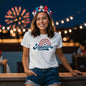 America the Beautiful Tee | America Strong Since Day One | American Roots, American Pride Tee | Raised on Freedom & American Values  | American Pride Runs Deep Tee