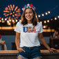 USA Freedom Forever T-Shirt | Stars, Stripes & USA Pride T-Shirt | USA All Day, Every Day Tee | Red, White & USA Strong T-Shirt