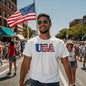 USA Freedom Forever T-Shirt | Stars, Stripes & USA Pride T-Shirt | USA All Day, Every Day Tee | Red, White & USA Strong T-Shirt