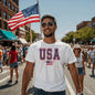 USA: Home of the Brave T-Shirt | USA Strong Tee | Made in America, Built on Freedom T-Shirt | Patriot Mode: Activated Tee