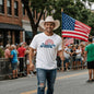 America the Beautiful Tee | America Strong Since Day One | American Roots, American Pride Tee | Raised on Freedom & American Values  | American Pride Runs Deep Tee