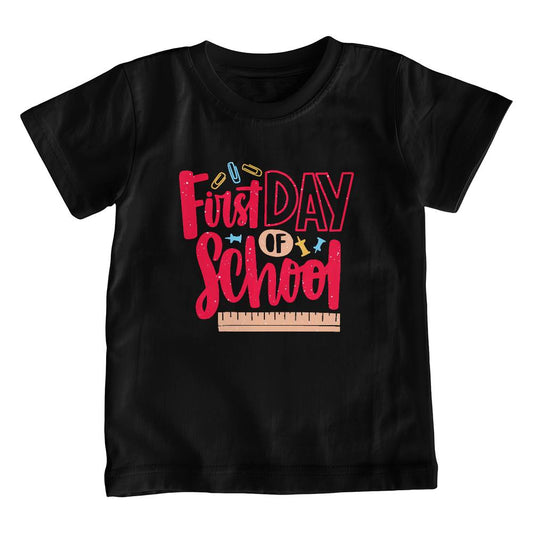 Classic First Day Of School Youth T-Shirt | Unisex Fit | Comfy Crew Neck Style by Bella + Canvas Name Brand