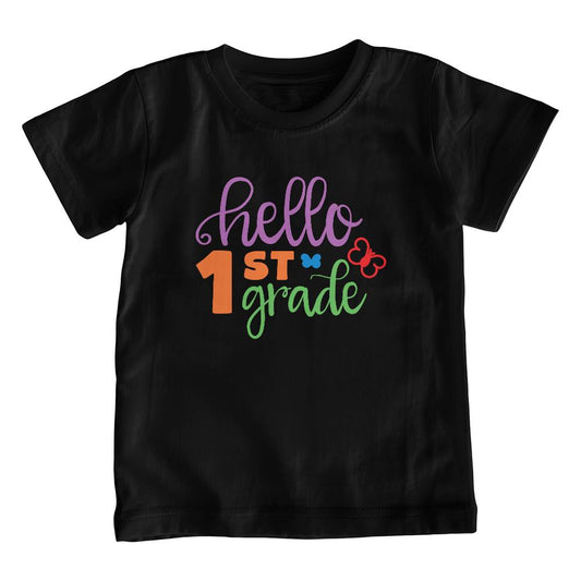 Hello 1st Grade Youth T-Shirt | Unisex Fit | Perfect For Endless Playtime | Comfort and Style by Bella + Canvas Brand Name