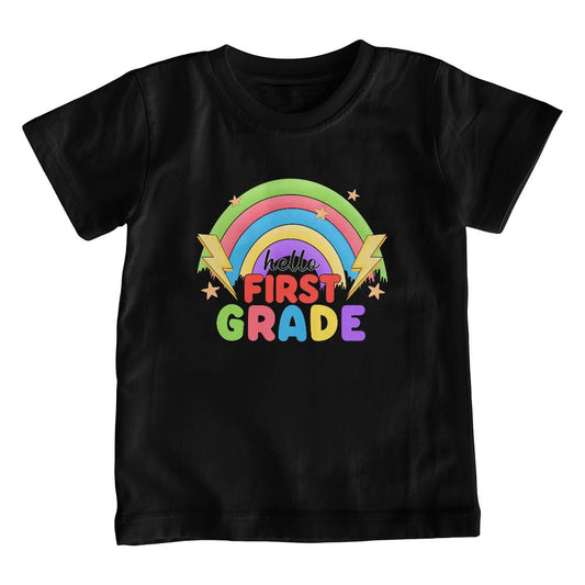 Shazam | Hello First Grade | Classic Youth T-Shirt | Unisex Fit | Comfy  Crew Neck | Endless Playtime