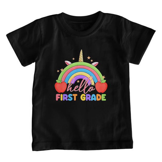 Colorful Unicorn Magic! |  Hello First Grade | Youth T-Shirt | Unisex Fit | Crew Neck Style