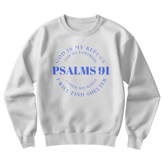 Bold Christian-wear Sweatshirt | Psalm 91 - No Weapon | Unisex Christian Sweatshirt | Psalm 91 - Fearless Mode | No Fear Zone - Psalm 91