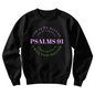 Gildan Classic Fit Faith-Wear Sweatshirt: Psalm 91 | Built Different - Psalm 91 | Crewneck Sweatshirt | Plush Interior | Ribbed Cuffs |