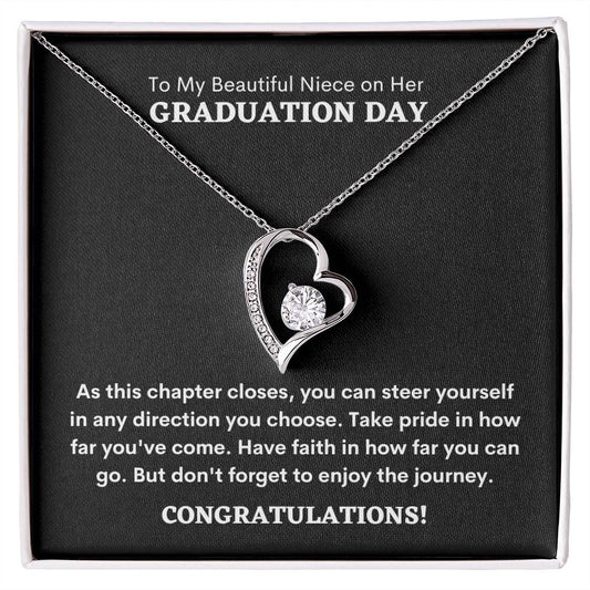 To My Beautiful Niece On Her Graduation Day | Forever Love Necklace | Congratulations