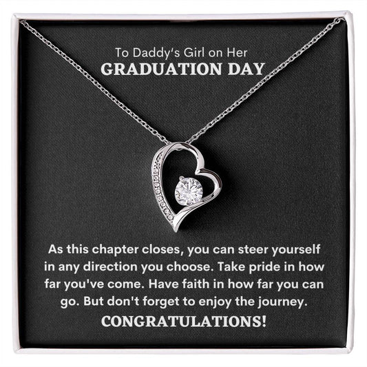 To Daddy's Girl On Her Graduation Day | Forever Love Necklace | Beautifully Crafted For Her