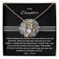 To My Daughter | Forever Love Necklace | Love Dad | Merry Christmas