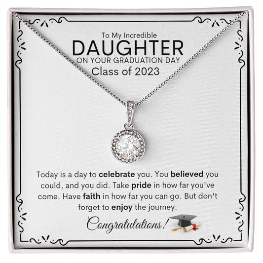 To My Incredible Daughter On Your Graduation Day | Eternal Hope Necklace | Congratulations