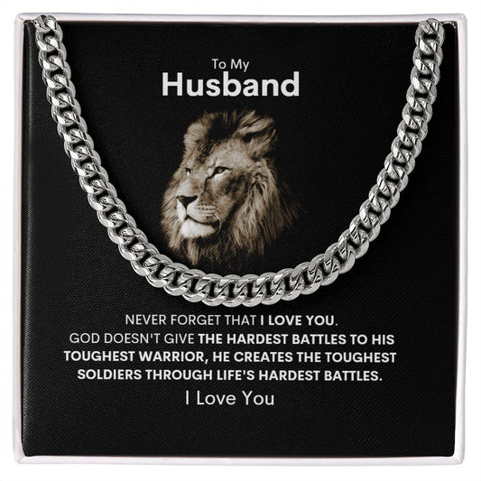 To My Husband| Cuban Link Chain | I Love You