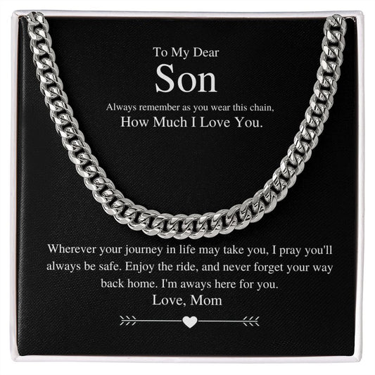 To My Dear Son | Cuban Link Chain