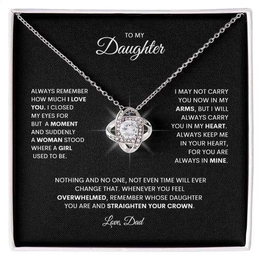 To My Daughter | Love Knot Necklace | Love Dad