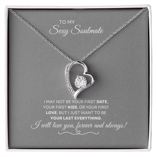 To My Sexy Soulmate | White Gold Forever Love Necklace